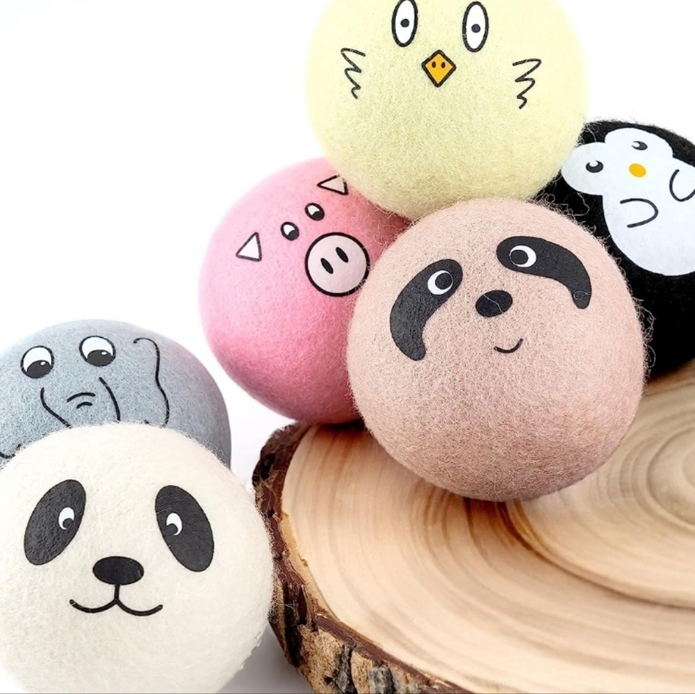Wool Dryer Balls Laundry Eco-friendly Reusable Natural Organic Wrinkle Remover